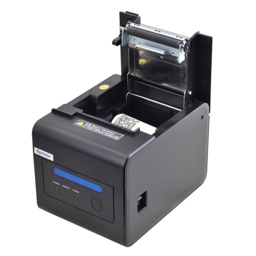 Xprinter XP-C300H 80mm Sound And Light Alarm Store Cashier Rreceipt Thermal Printer, Spec: USB+COM+LAN(UK Plug) - HoMEdemic™ 