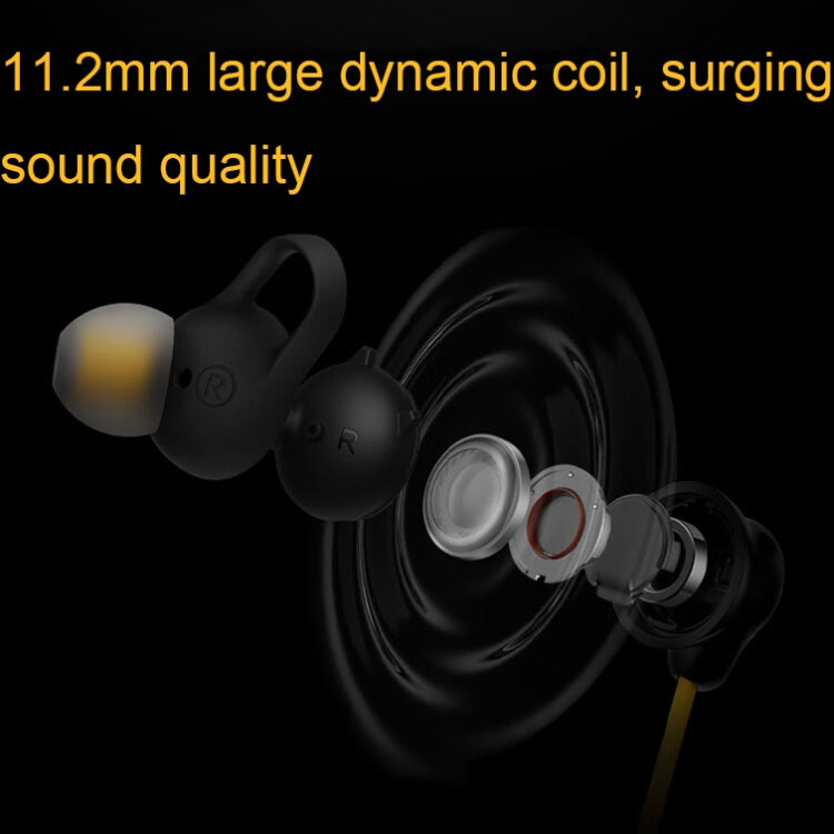 vivo IQOO Stereo Surround Sound Bluetooth Hanging Neck Magnetic Sports Earphones(Yellow) - HoMEdemic™ 