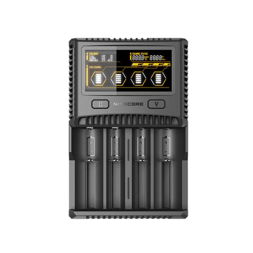 NITECORE 4-Slot Smart LCD Fast Charger, Model: SC4(EU Plug) - HoMEdemic™ 