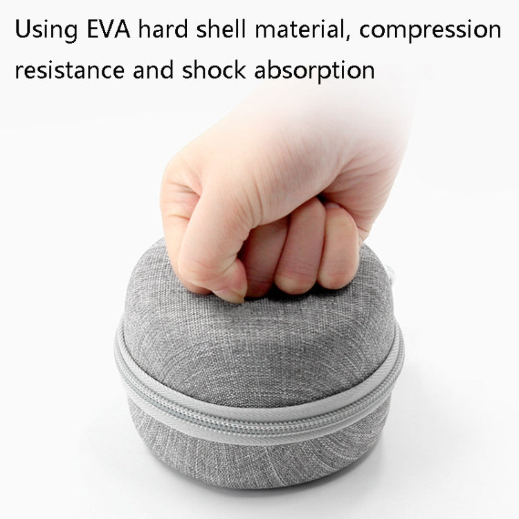 Baona BN-F009 Oxford EVA Storage Bag Box with Carabiner for Headphone / Earphone & Data Cable(Gray) - HoMEdemic™ 