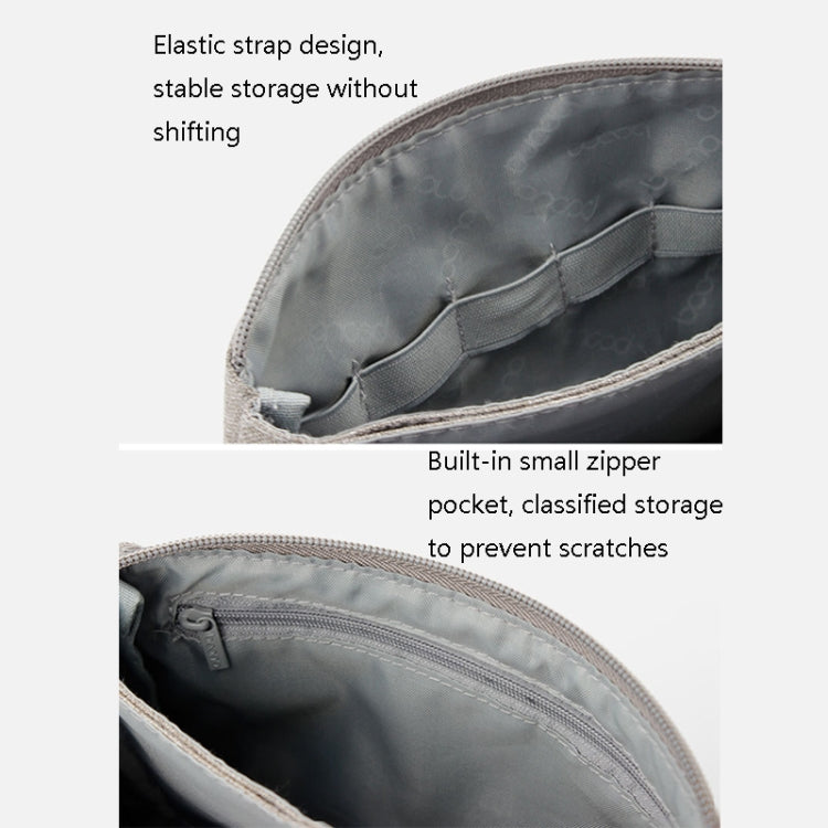 Baona BN-E002 Dual-layer Digital Storage Bag Data Cable Travel Organizing Bag(Grey) - HoMEdemic™ 