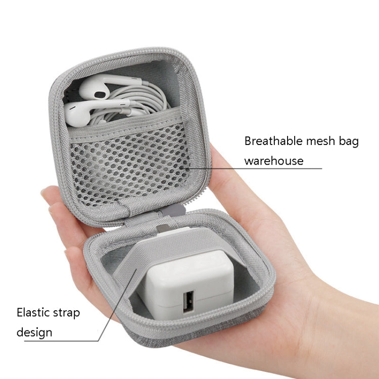 2 PCS Baona BN-F001 Headset Oxford EVA Storage Box Data Cable Charger Organizing Box(Gray) - HoMEdemic™ 