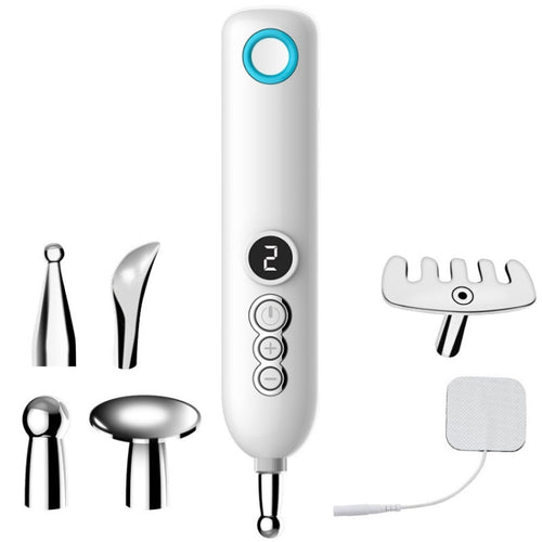 Smart  Rechargeable Meridian Pen Hot Compress Pulse Acupuncture Acupuncture Massager, Specification： Upgrade - HoMEdemic™ 