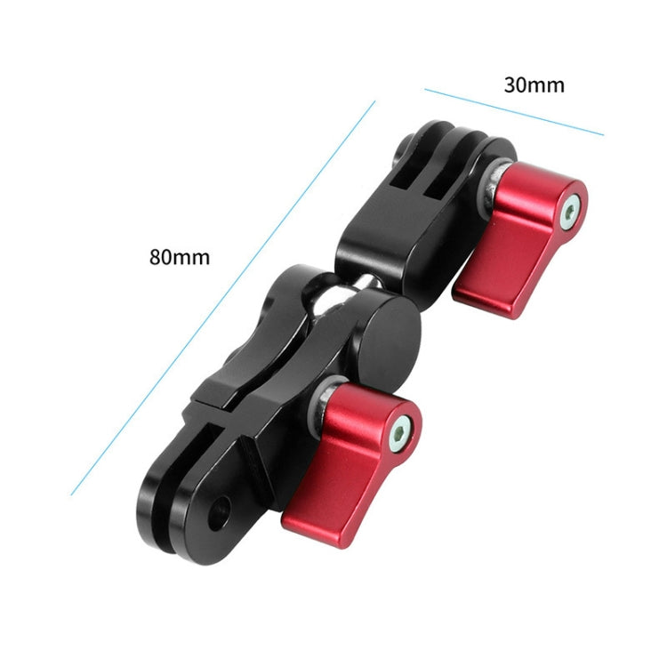 Aluminium Alloy 360 Degree Rotating Mount Adapter Adjustable Arm Connector for GoPro Hero11 Black / HERO10 Black /9 Black /8 Black /7 /6 /5 /5 Session /4 Session /4 /3+ /3 /2 /1, DJI Osmo Action and Other Action Cameras(Red) - HoMEdemic™ 