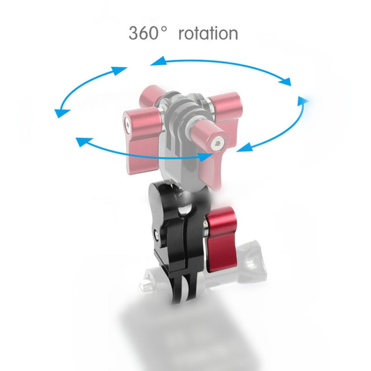 Aluminium Alloy 360 Degree Rotating Mount Adapter Adjustable Arm Connector for GoPro Hero11 Black / HERO10 Black /9 Black /8 Black /7 /6 /5 /5 Session /4 Session /4 /3+ /3 /2 /1, DJI Osmo Action and Other Action Cameras(Red) - HoMEdemic™ 