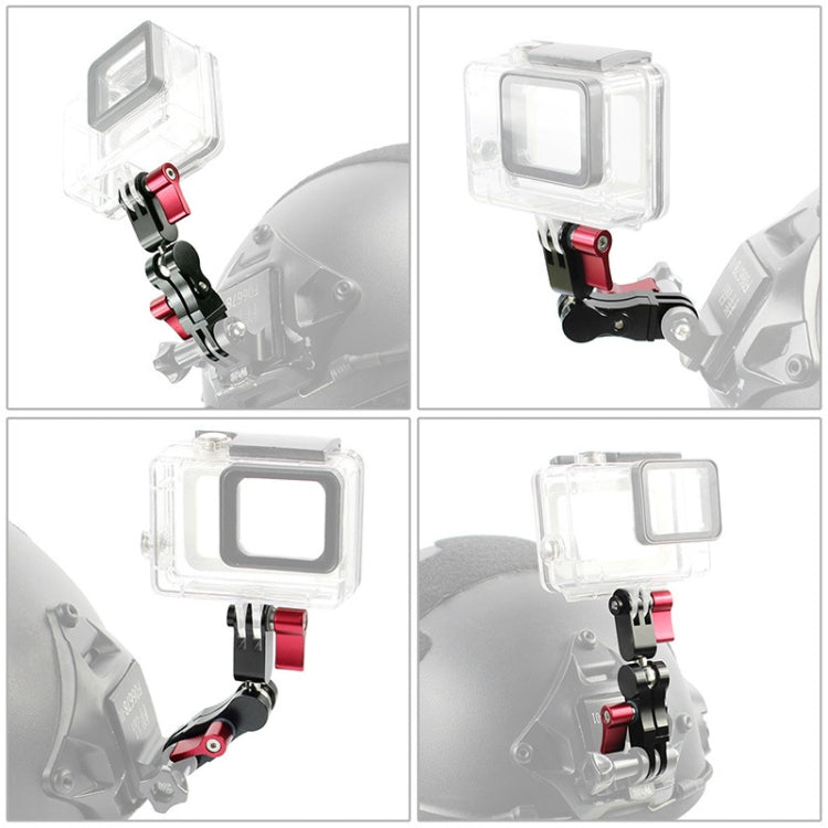 Aluminium Alloy 360 Degree Rotating Mount Adapter Adjustable Arm Connector for GoPro Hero11 Black / HERO10 Black /9 Black /8 Black /7 /6 /5 /5 Session /4 Session /4 /3+ /3 /2 /1, DJI Osmo Action and Other Action Cameras(Red) - HoMEdemic™ 