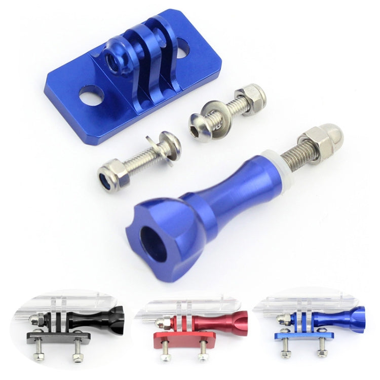 Aluminum Alloy Tripod Head Helmet Fixed Adapter Mount for GoPro Hero11 Black / HERO10 Black /9 Black /8 Black /7 /6 /5 /5 Session /4 Session /4 /3+ /3 /2 /1, DJI Osmo Action and Other Action Cameras(Blue) - HoMEdemic™ 