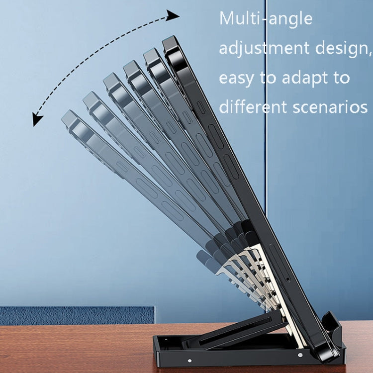 Oatsbasf 03637 Aluminum Alloy Mobile Phone Bracket Desktop Folding Portable Metal Rack(White) - HoMEdemic™ 