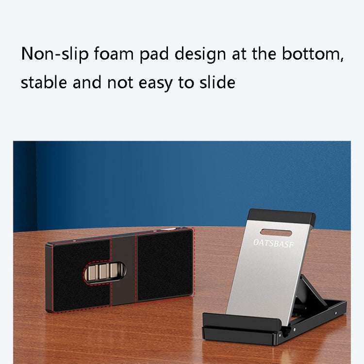 Oatsbasf 03637 Aluminum Alloy Mobile Phone Bracket Desktop Folding Portable Metal Rack(White) - HoMEdemic™ 