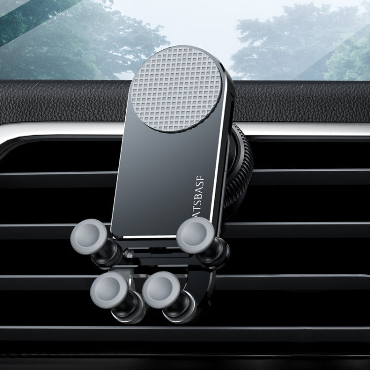 Oatsbasf Car Gravity Metal Bracket Scalable and Stable Mobile Phone Bracket Folding Screen Mobile Phone Exclusive Car Bracket(Outlet Black) - HoMEdemic™ 