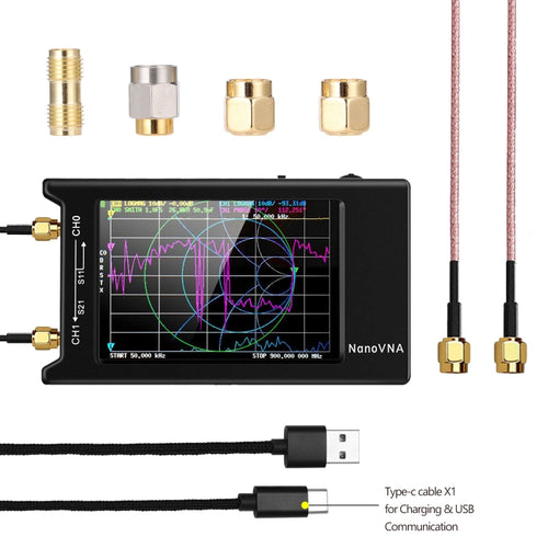 NANOVNA-H Upgraded Version 2.8 Inch TFT 50Khz-1.5Ghz Vector Network Antenna Analyzer MF HF VHF UHF With SD Card Slot Without Card - HoMEdemic™ 