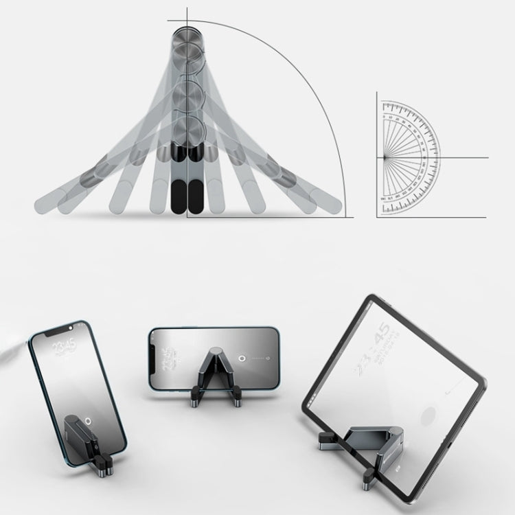 Aluminum Alloy Folding Mobile Phone Stand Tablet Computer Stand(Black) - HoMEdemic™ 