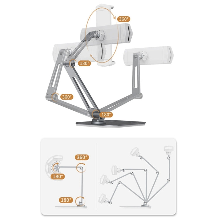 Boneruy P47 Tablet Computer Stand Desktop Mobile Phone Stand(White) - HoMEdemic™ 