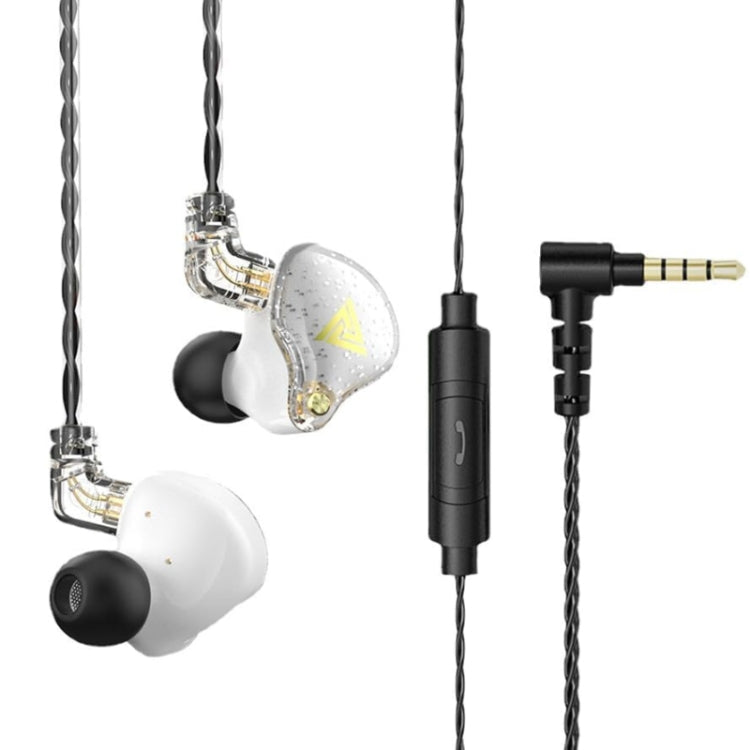 QKZ AK6 PRO HiFi Subwoofer In-Ear Wired Headphones with Mic(White) - HoMEdemic™ 