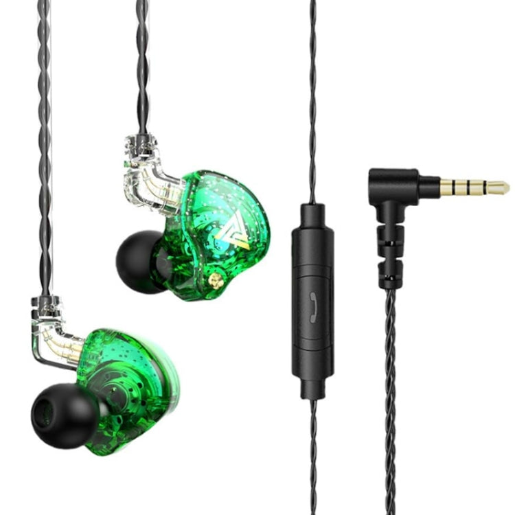 QKZ AK6 PRO HiFi Subwoofer In-Ear Wired Headphones with Mic(Green) - HoMEdemic™ 