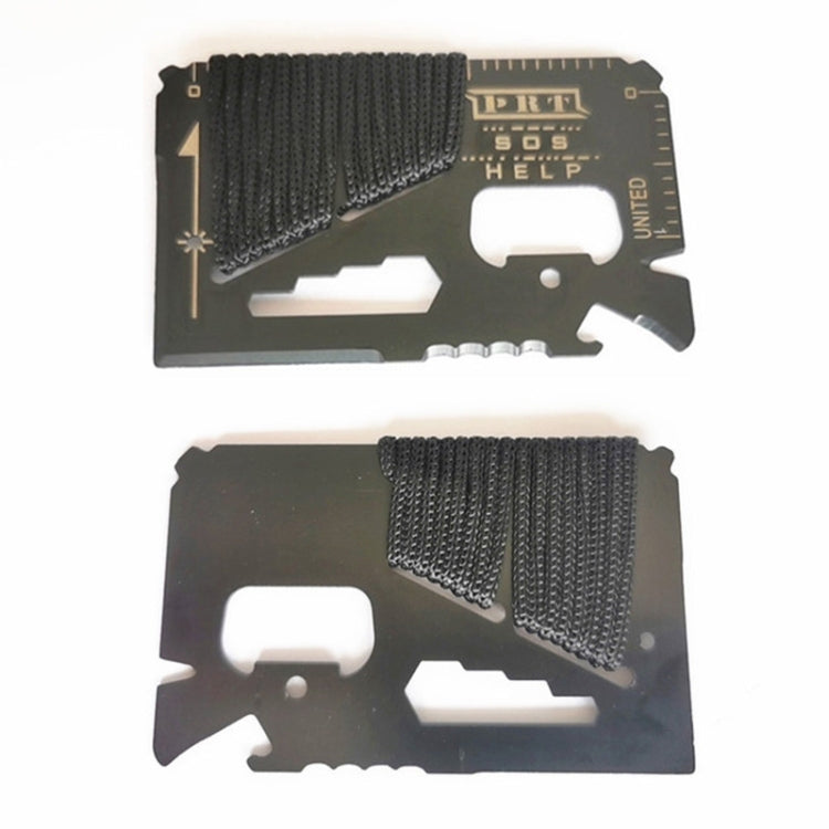 14 In 1 Stainless Steel Multi-Function Outdoor Survival Tool Card With Rope - HoMEdemic™ 