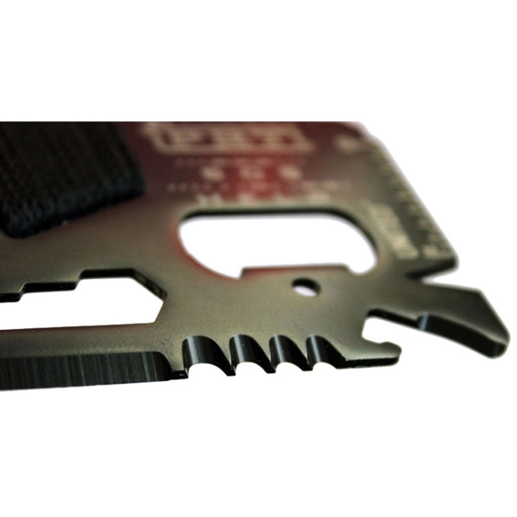 14 In 1 Stainless Steel Multi-Function Outdoor Survival Tool Card With Rope - HoMEdemic™ 