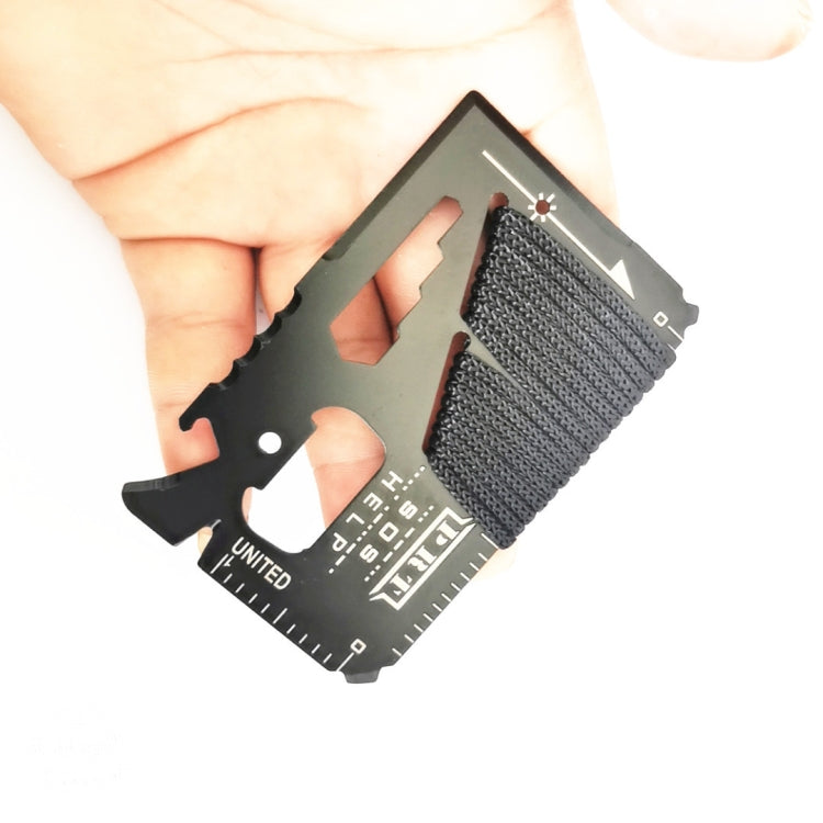 14 In 1 Stainless Steel Multi-Function Outdoor Survival Tool Card With Rope - HoMEdemic™ 