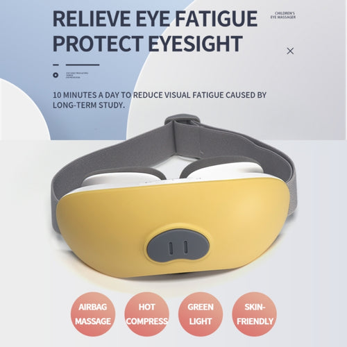 Intelligent Hot Compress Eye Massager For Children, Specification: English(Yellow) - HoMEdemic™ 