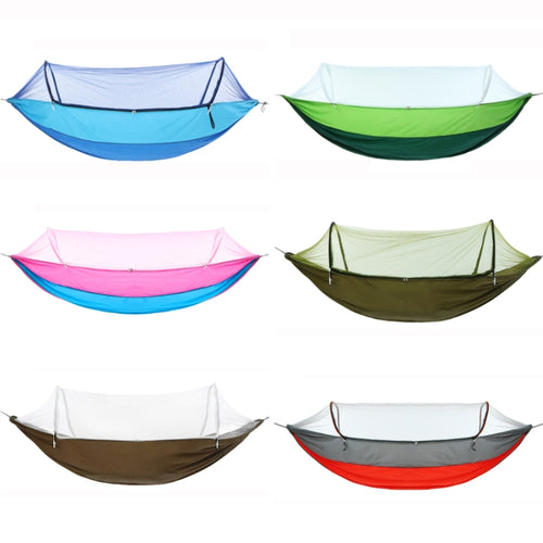 Outdoor Camping Anti-Mosquito Quick-Opening Hammock, Spec: Single (Fruit Green+Ink Green) - HoMEdemic™ 