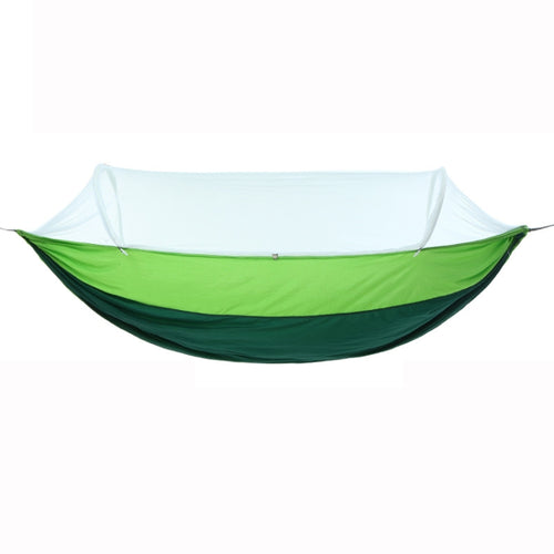 Outdoor Camping Anti-Mosquito Quick-Opening Hammock, Spec: Single (Fruit Green+Ink Green) - HoMEdemic™ 