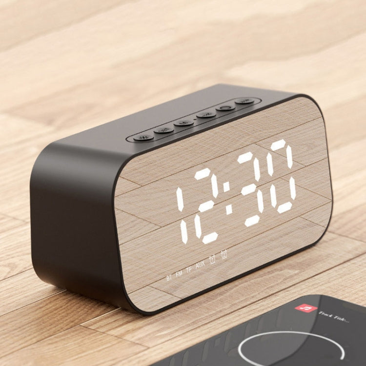 Havit M3 Subwoofer Mini Mirror Clock Bluetooth Speaker, Spsc: 1200mAh (Black） - HoMEdemic™ 
