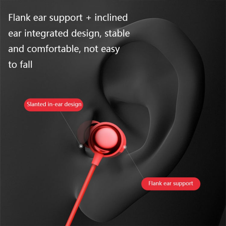 Havit i30 Mini Neck-Mounted Magnetic Sports Bluetooth Earphone(Red) - HoMEdemic™ 