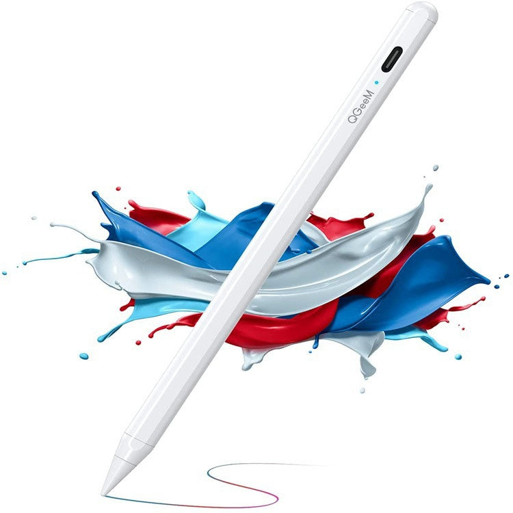 QGeeM ID706 Anti-mistouch Rechargeable Active Stylus for iPad(White) - HoMEdemic™ 