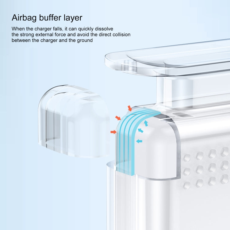 OATSBASF Transparent Silicone Power Protective Case For IPhone MacBook Pro Air 20W - HoMEdemic™ 
