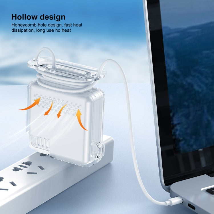 OATSBASF Transparent Silicone Power Protective Case For IPhone MacBook Pro Air 20W - HoMEdemic™ 