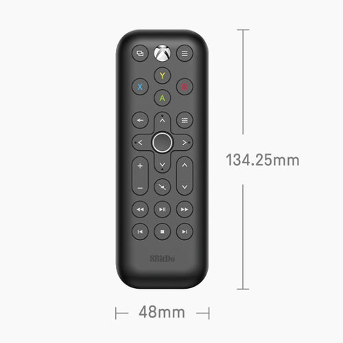 8BitDo Backlit Key Media Remote Control For Xbox, Style: Short Version (Black) - HoMEdemic™ 