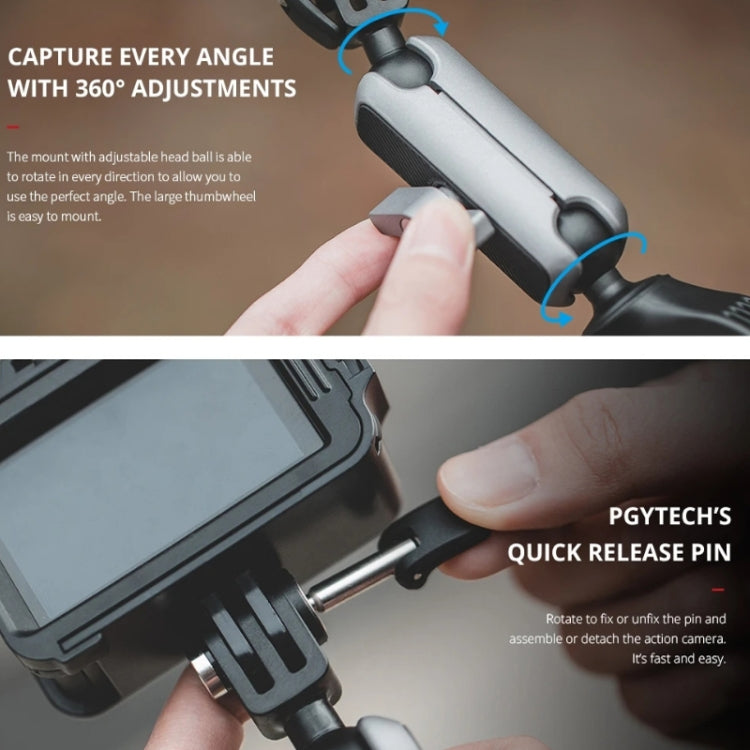 PGYTECH Action Camera Handlebar Mount For Insta360 ONE / ONE R / OSMO Action / GoPro - HoMEdemic™ 