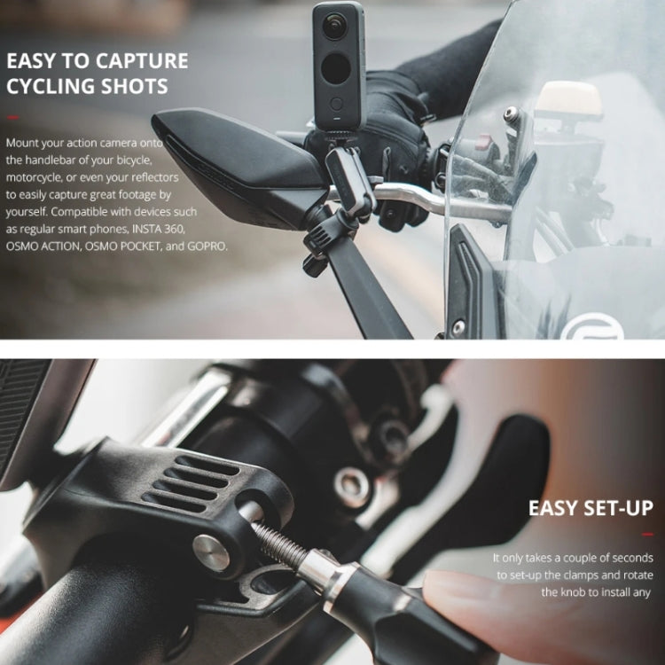 PGYTECH Action Camera Handlebar Mount For Insta360 ONE / ONE R / OSMO Action / GoPro - HoMEdemic™ 