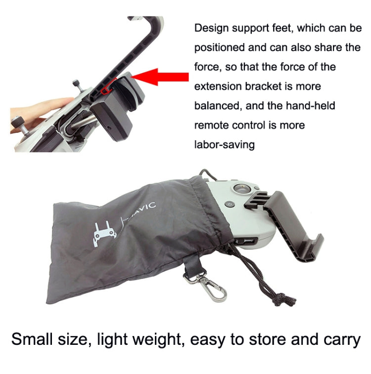 RC Tablet Extension Bracket For DJI Mavic 3 / Air 2 / Air 2S / Mini 2, Style: Large+For Apple Line - HoMEdemic™ 