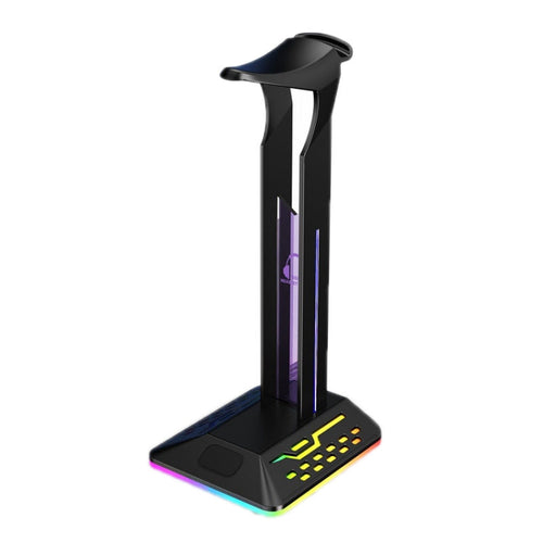 Dual USB RGB Color Changing Gaming Headset Stand(Black) - HoMEdemic™ 