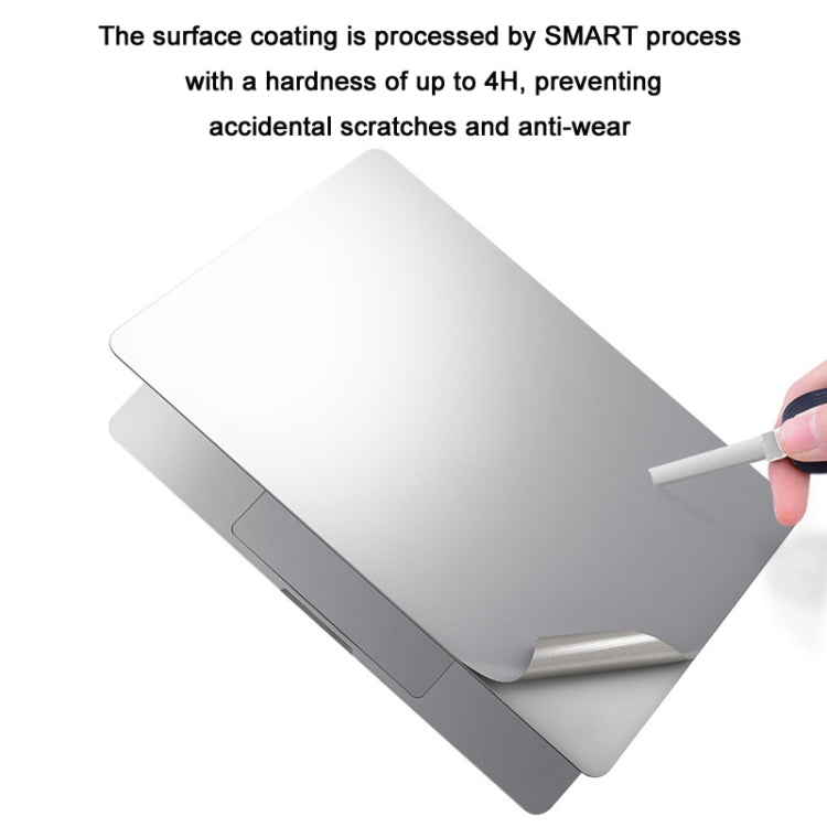 JRC Upper Cover Film + Bottom Cover Film + Full-Support Film + Touchpad Film Laptop Protective Sticker For Macbook 16Pro 2021 A2485(Silver) - HoMEdemic™ 