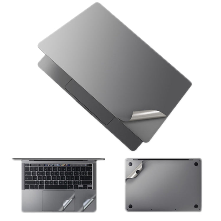 JRC Upper Cover Film + Bottom Cover Film + Full-Support Film + Touchpad Film Laptop Protective Sticker For Macbook 14Pro 2021 A2442(Dark Gray) - HoMEdemic™ 