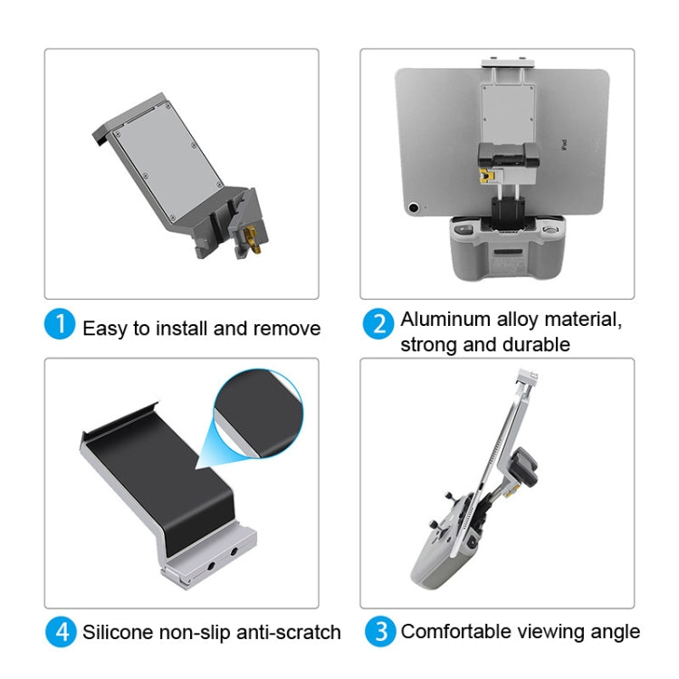 Aluminum Retractable Tablet Extension Stand for DJI Mini 3 Pro/Mavic Air 2S/Air 2/Mini 2 - HoMEdemic™ 