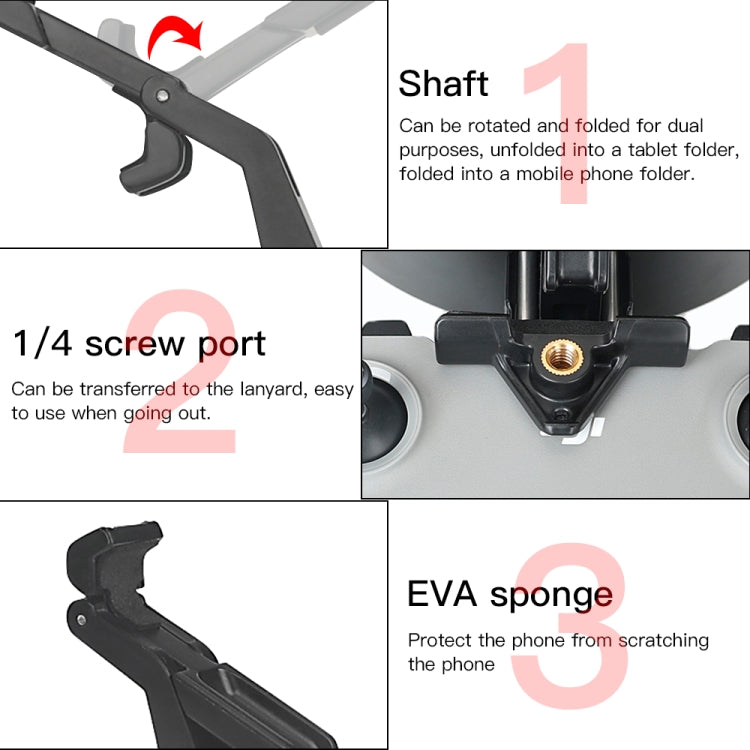RCSTQ Remote Control Phone Tablet Bracket for DJI Mavic 3/Mini 2/Mini 3 Pro,Style: Only Clip - HoMEdemic™ 