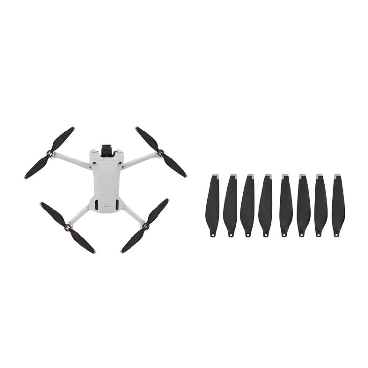 8 PCS 6030F Double Sided Colorful Low Noise Wing Propellers For DJI Mini 3 Pro, Color: Silver Tip - HoMEdemic™ 