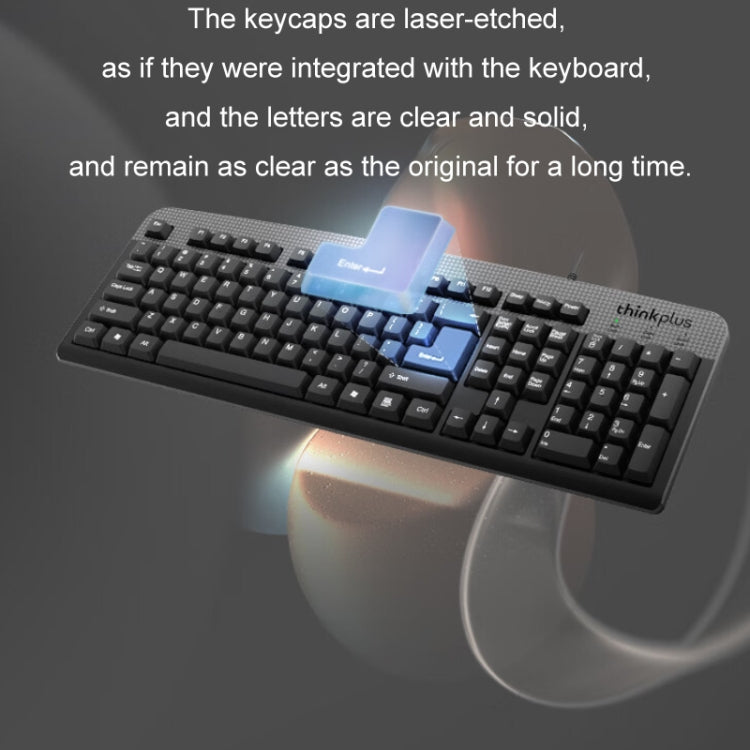 Lenovo Thinkplus USB Wired Office Keyboard And Mouse Set(KM130 Pro) - HoMEdemic™ 