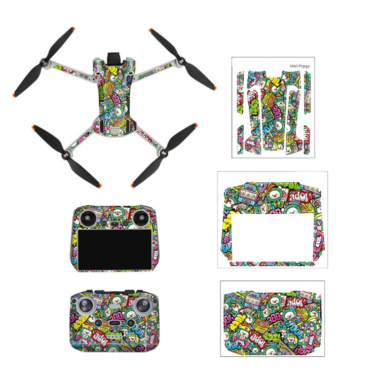 Sunnylife Drone+Remote Control Protective Sticker For DJI Mini 3 Pro RC Version(Cute Pig) - HoMEdemic™ 