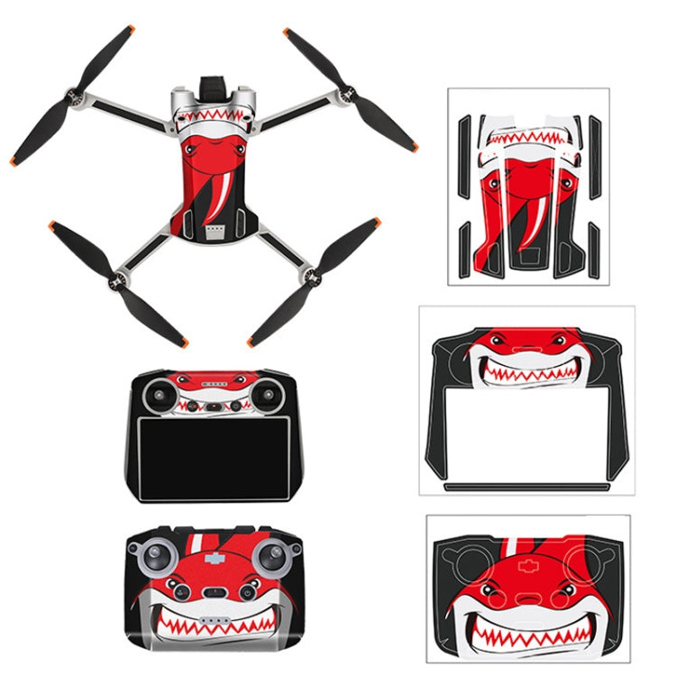 Sunnylife Drone+Remote Control Protective Sticker For DJI Mini 3 Pro RC Version(Shark Red) - HoMEdemic™ 