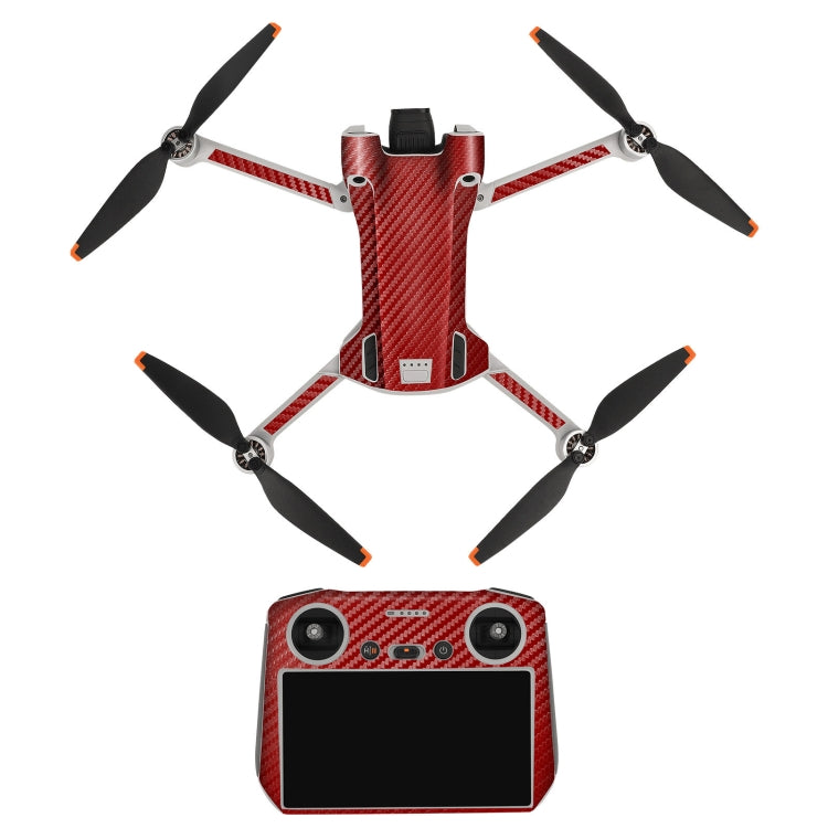 Sunnylife Drone+Remote Control Protective Sticker For DJI Mini 3 Pro RC Version(Carbon Red) - HoMEdemic™ 