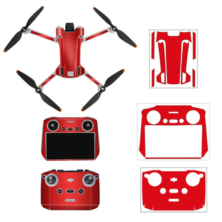 Sunnylife Drone+Remote Control Protective Sticker For DJI Mini 3 Pro RC Version(Aurora Red) - HoMEdemic™ 