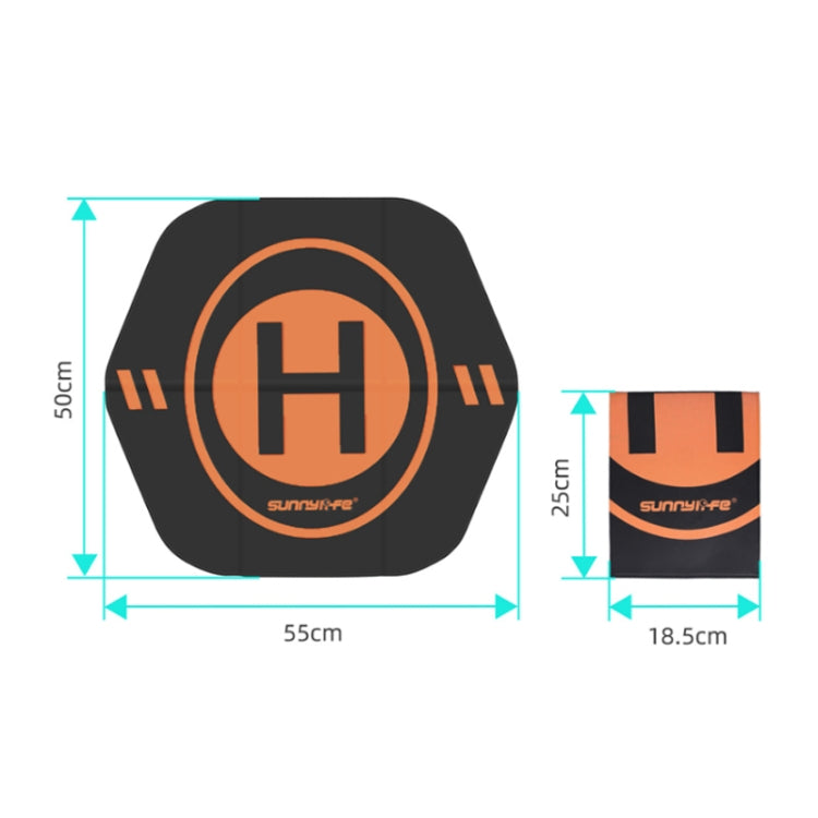 Sunnylife Drone Universal Double Sided Foldable Leather Helipad,Size:55 x 50cm - HoMEdemic™ 