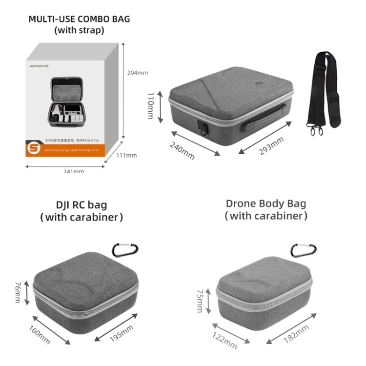 Sunnylife Drone Protective Storage Bag for DJI Mini 3 Pro,Style:  RC Bag - HoMEdemic™ 