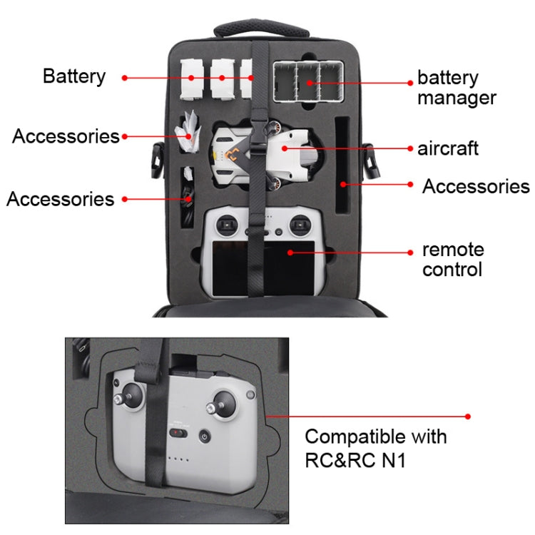 Waterproof Crossbody Bag Handbag Shoulder Bag for DJI Mini 3 Pro(089 Model) - HoMEdemic™ 