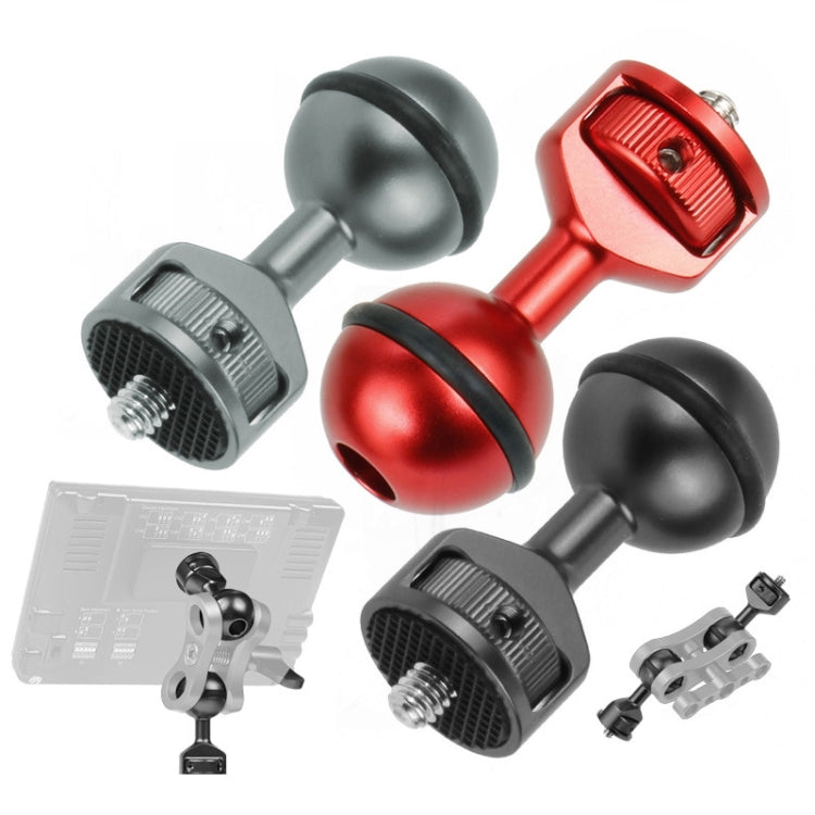 2.5cm Ball Head Clip for Action Camera Underwater Video Camera Light Diving Joint(Black) - HoMEdemic™ 