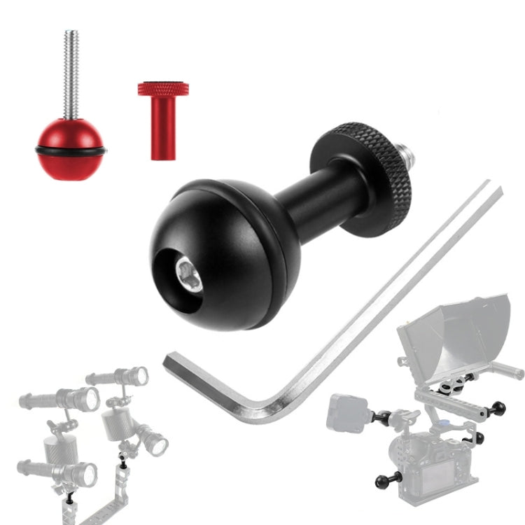 Ball Head Adapter Adjustable Screw Fixed Mount  Camera Underwater Diving Photography Lights Bracket(1/4 Inch Red) - HoMEdemic™ 